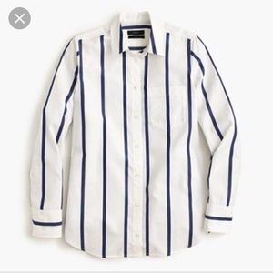 J crew striped button up